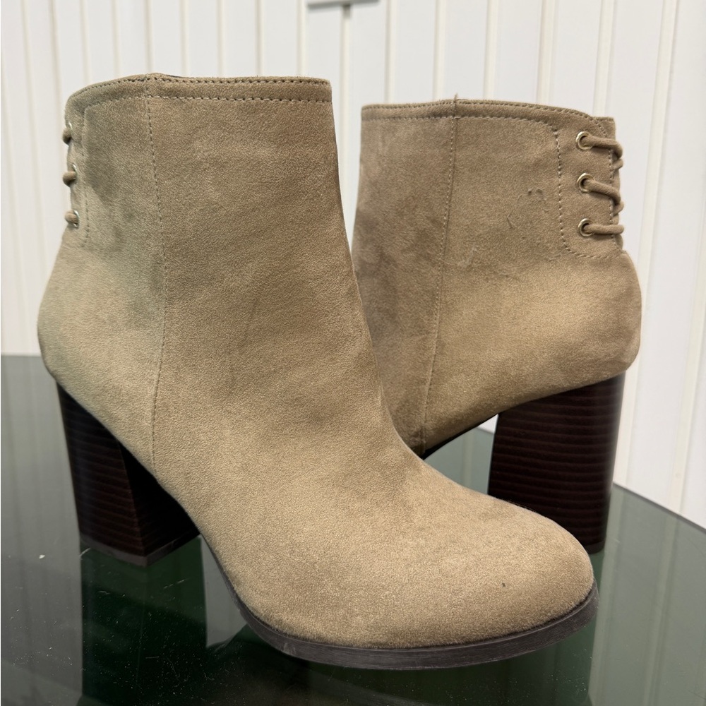 Tan Suede Ankle Boots
